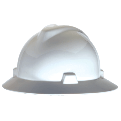 MSA V-Gard Full Brim Hard Hat